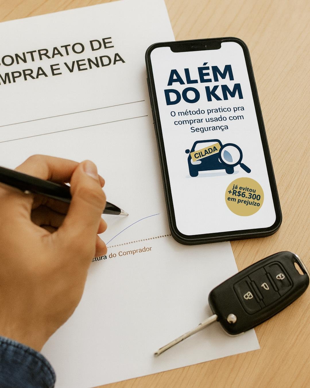 Mockup do Método Além do KM