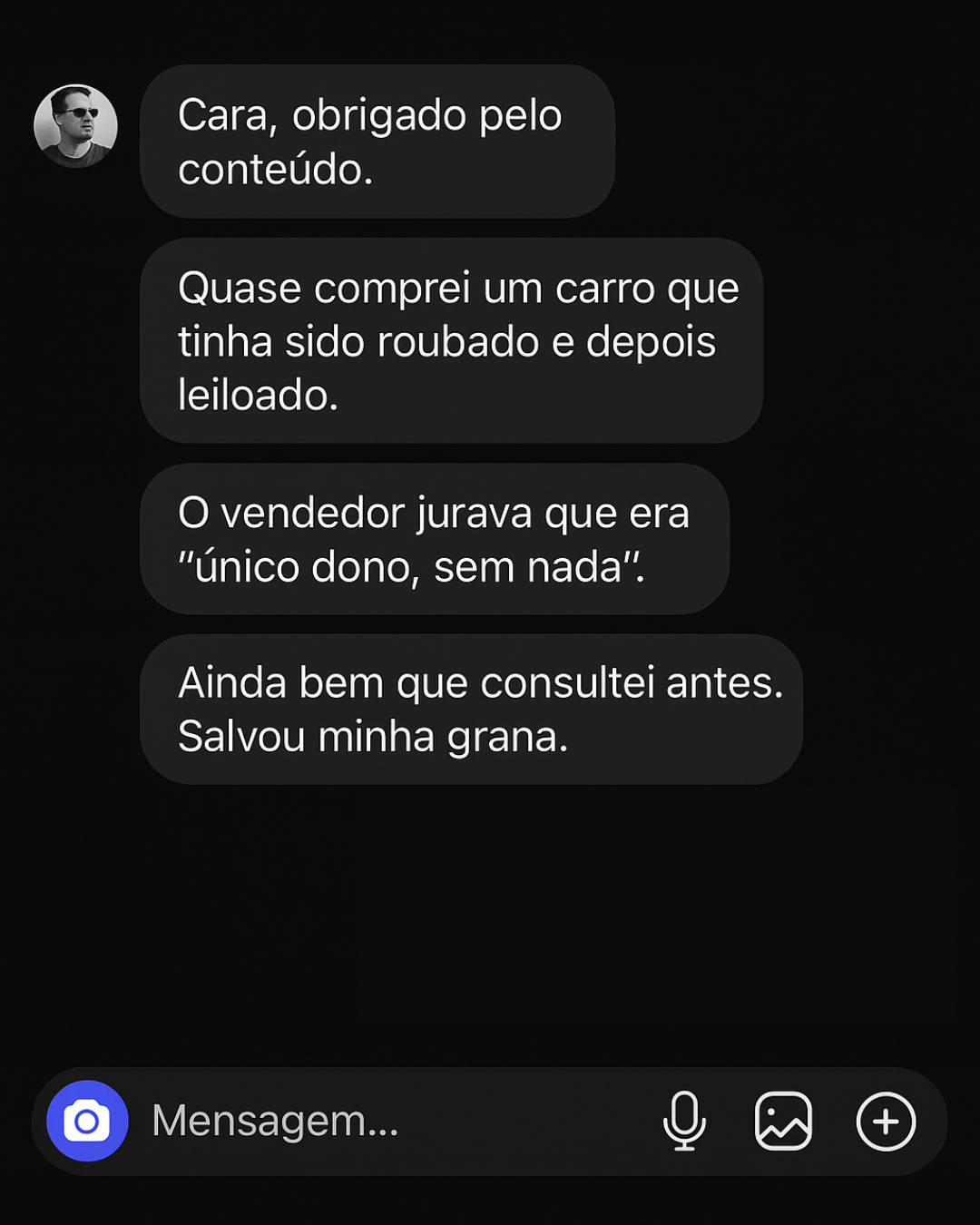 Depoimento de cliente 2